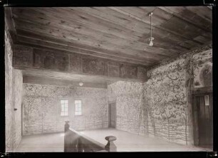Badhaus im Klosterhof; Bemalte Wand