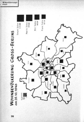 Karte: Wohnbevölkerung Gross-Berlins am 29.10.1946