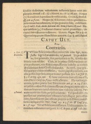 Caput Ult. De Contrariis.