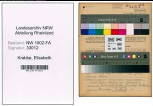 Entnazifizierung Elisabeth Krabbe, geb. 18.02.1898 (Kauffrau)