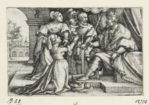 Salomos Urteil, Blatt 4 der Folge "Szenen des Alten Testament"