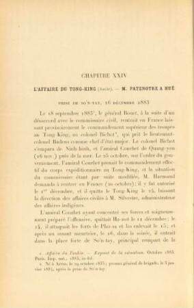 Chapitre XXIV. L'affaire du Tong-King (Suite). - ...