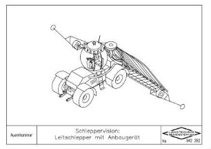 Schleppervision: Leitschlepper mit Anbaugerät