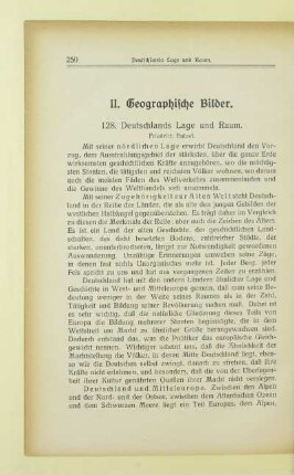 II. Geographische Bilder