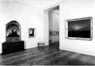 Blick in die Ausstellung "Deutsche Romantik - Gemälde und Zeichnungen" vom 11. Aug. 1965 - Okt. 1965 in der Nationalgalerie