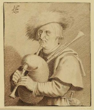 Ein Dudelsackbläser