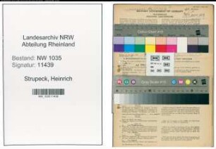 Entnazifizierung Heinrich Strupeck , geb. 13.11.1905 (Steiger)