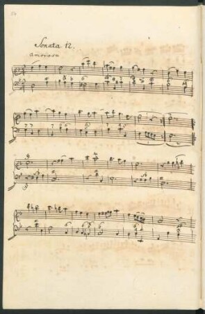 Sonaten; vl, bc; d-Moll; CarG 1.12; op.1/12
