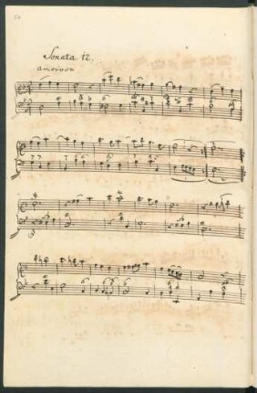 Sonaten; vl, bc; d-Moll; CarG 1.12; op.1/12