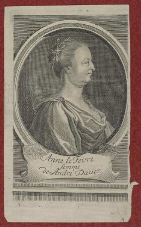 Bildnis der Anne Dacier, geb. Le Fevre