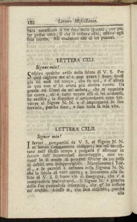 Lettera CXLI. - Der hundert und sechzigste Brief