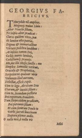 Georgius Fabricius.