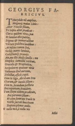 Georgius Fabricius.