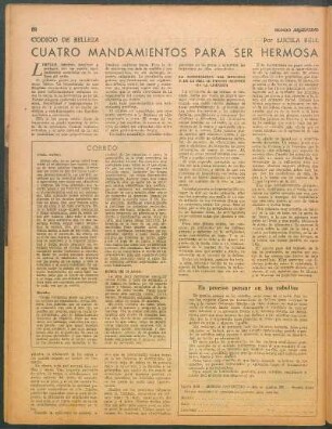Cuatro mandamientos para ser hermosa : Código de belleza