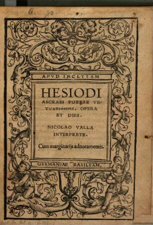 Hesiodi Ascraei, poetae vetustissimi, opera et dies