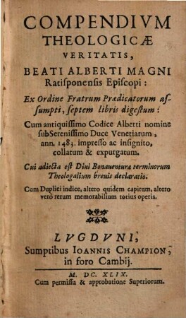 Compendium theologicae veritatis