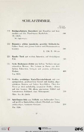 Schlafzimmer (Nr. 221-274)