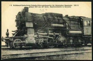E Heißdampf -Dreizylinder-Einheits-Güterzuglokomotive der Sächsischen Staatsbahn