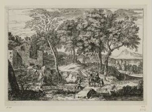 Flucht nach Ägypten, Blatt 4 der Folge "Horizontale Landschaften"