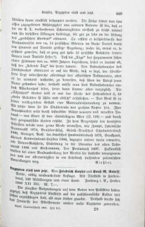 449-450 [Rezension] Kayser, Friederich, Ägypten einst und jetzt