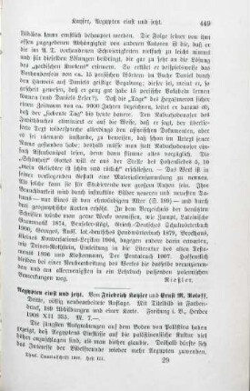449-450 [Rezension] Kayser, Friederich, Ägypten einst und jetzt