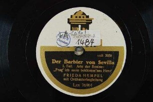 Barbier von Sevilla : 1. Teil, Arie der Rosine: "Frag ich mein beklomm'nes Herz" / [G. Rossini]