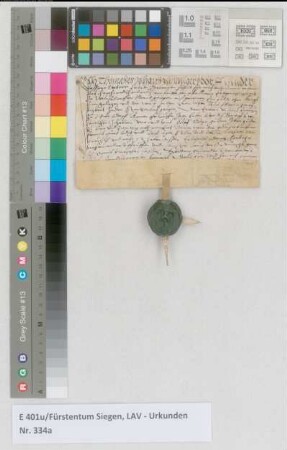 Kaufbrief über Erbgüter zu Wilnsdorf.