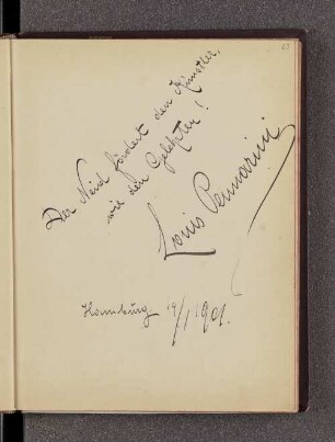 Louis Pennarini. – Hamburg, 14.01.1901