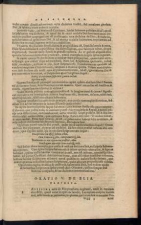 Oratio V. De Elia Propheta.