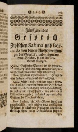 303-325, Fünffzehendes Gespräch.