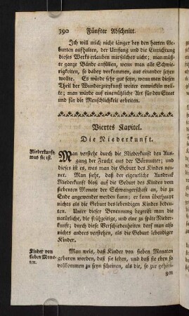 390-395, Viertes Kapitel. Die Niederkunft.