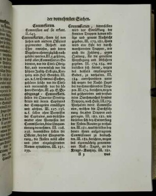 Commissarien. - Dimission. Dimittirung der Soldaten.