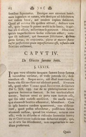 Capvt IV. De Obiecto summe bono.