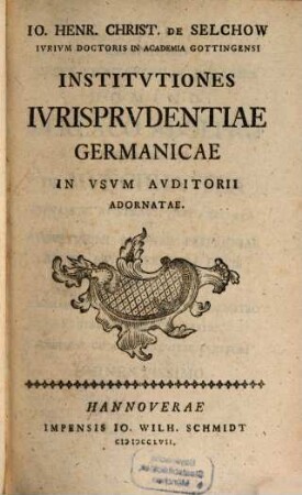 Institutiones iurisprudentiae germanicae