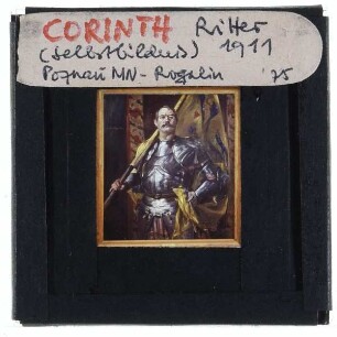 Corinth, Selbstporträt als Fahnenträger