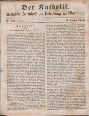 505-507 Zeitfragen : XLVII. Zur Beurtheilung Papst Clemens des Vierzehnten
