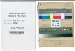 Entnazifizierung Wilhelm Ruehl , geb. 21.03.1900 (Former)