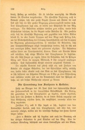 Die Ermordnung des Freiherrn v. Ketteler