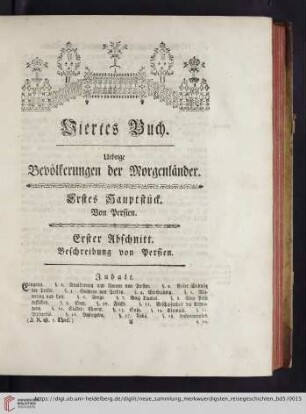 1. Abschnitt. Beschreibung von Persien