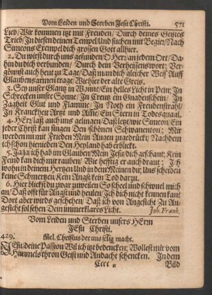 Vom Leiden und Sterben unsers Herrn Jesu Christi.