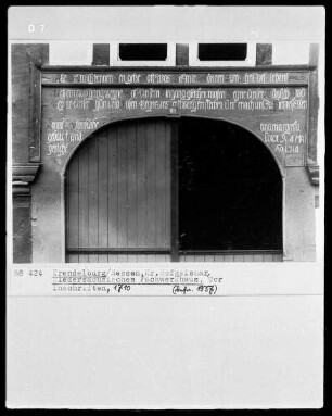 Portal Inschrift