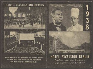 Werbebroschüre Hotel Excelsior Berlin, Stresemannstraße