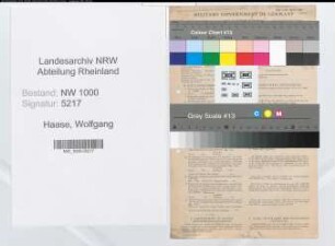 Entnazifizierung Wolfgang Haase, geb. 13.01.1890 (Architekt)