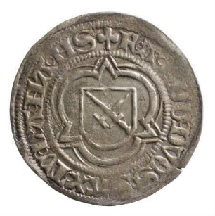 Münze, 1/2 Groschen (Schwertgroschen), 1492