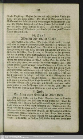 30. Juni. Albrecht der Stolze stirbt