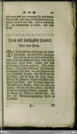 Zwey und funfzigstes Capitel. Von dem Putze