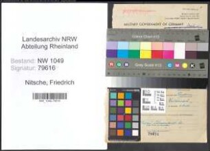 Entnazifizierung Friedrich Nitsche , geb. 15.11.1898 (Oberpostinspektor)