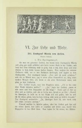 VI. Zur Lehr und Wehr