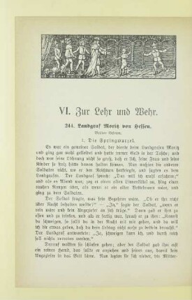 VI. Zur Lehr und Wehr