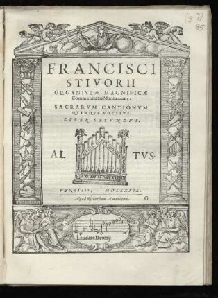 Francesco Stivori: Sacrarum cantionum quinque vocibus. Liber secundus. Altus